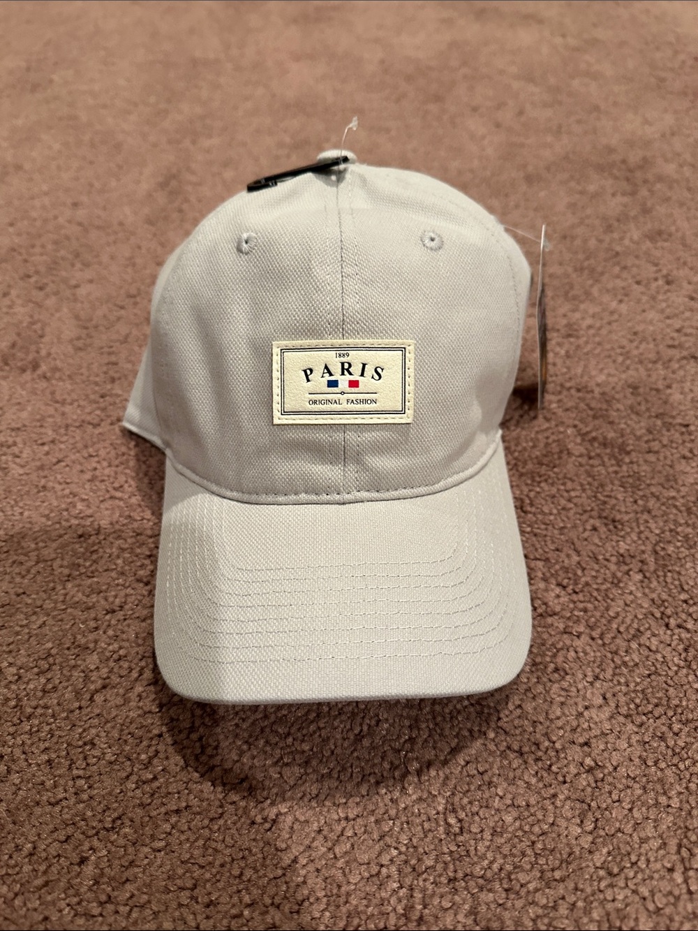 Paris Patch Men's Baseball Cap in Beige